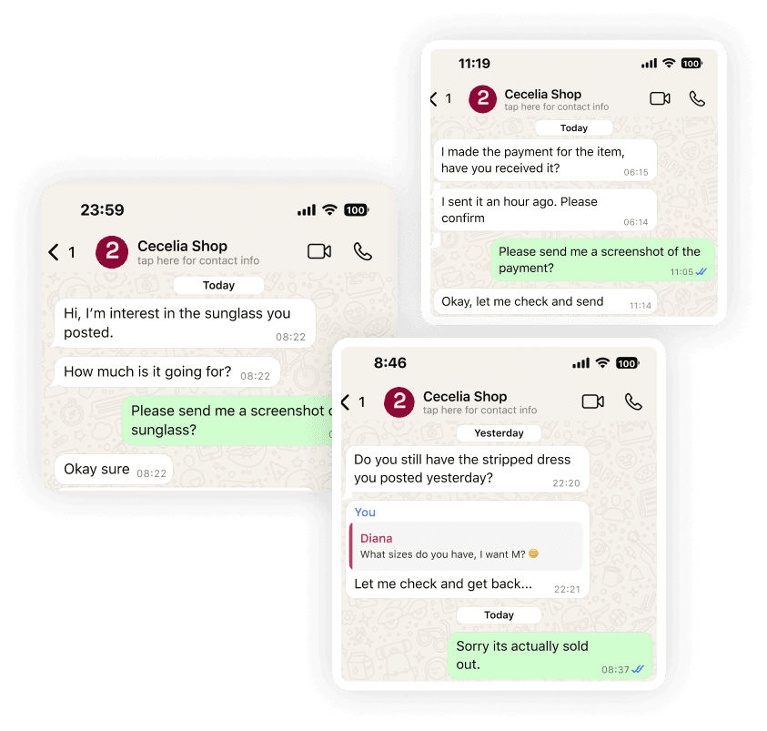 Chaotic DM conversations